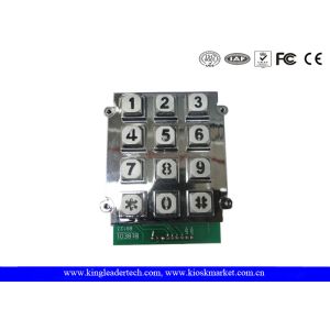 Buy cheap 12 Keys Zinc Alloy Metal Keypad With Blue Backlight from wholesalers