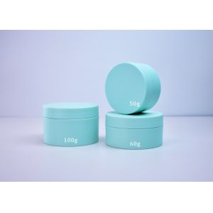 China Cylindrical 50ML plastic Cream jar  with mono PP or PCR PP availble Empty for Skincare Face cream mask in classic round on sale