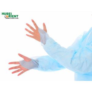 Buy cheap Polythene Disposable CPE Protective Gown For Particle Prevention from wholesalers