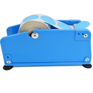 Black manual label dispenser holder portable label stripping dispenser