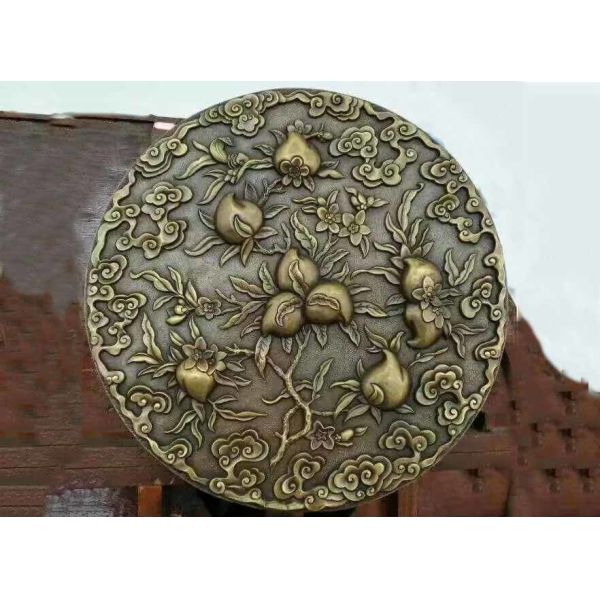 Buy cheap Casting Bronze Relief Sculpture Classic Style 1.8m Diameter Decorative Peaches from wholesalers