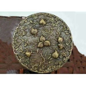 Buy cheap Casting Bronze Relief Sculpture Classic Style 1.8m Diameter Decorative Peaches from wholesalers