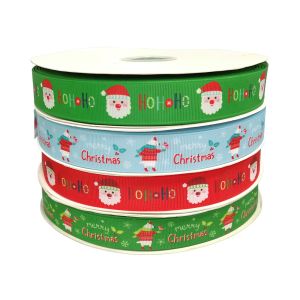 Buy cheap Fancy design colorful polyester tape with christmas tree and snow printing christmas ribbon from wholesalers