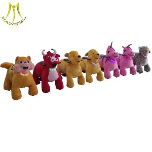 Buy cheap Hansel kiddie ride coin operated motorized plush riding animals from wholesalers