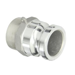 Buy cheap 2" Plug x 2" NPT Male Global Type F Camlock Coupling and Groove Hose Fitting for Durable from wholesalers