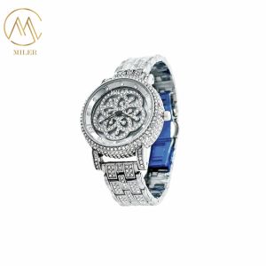 Attractive Beautiful Design Quartz Watch With Round Type Case Shape for Ladies