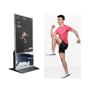 Buy cheap Wall Hanging LCD Digital Signage 32"-65" Gym Fitness Touch Screen Home Gym Android Smart Magic Mirror Media Advertising from wholesalers