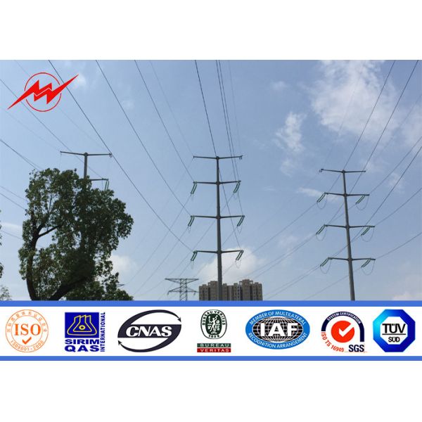 Quality 12 Sides 10mm 13m Coating Electrical Power Pole Galvanization for sale