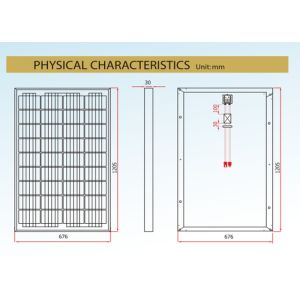 Buy cheap 120W Anodized Aluminum Alloy Frame Polycrystalline Solar PV Panel from wholesalers