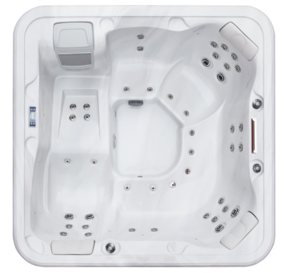 Freestanding Whirlpool Spa Hot Tub with 34 Jets and 6 Person Capacity for