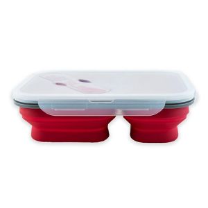 Buy cheap Food Grade Silicone Kitchen Utensils , Folding Microwaveable Silicone Lunch Box from wholesalers