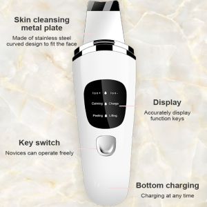 Buy cheap 28kHz Frequency Ultrasonic Skin Scrubber Deep Cleaning Facial Pore Cleansing Exfoliator from wholesalers