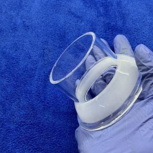 Buy cheap Professional Custom Quartz Flanged Pipe High Temperature High Purity from wholesalers