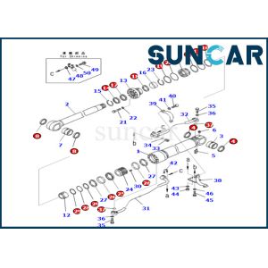 Buy cheap High-quality And Best-selling Komatsu Boom Cylinder Seal Kit 707-99-72060 7079972060 For PC490LC-10 from wholesalers
