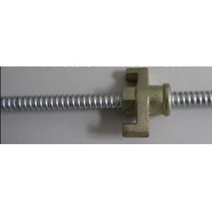 Tie rod system with wing nut and washer plate