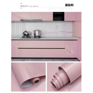 Buy cheap Glossy Self-Adhesive Peel and Stick Wallpaper in Plain Color for Kitchen Cabinet Decor from wholesalers