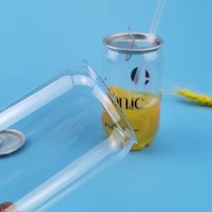 Buy cheap Clear Transparent 0.35L PET Alu Lid Plastic Beer Can from wholesalers