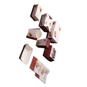 Wholesale Custom Eco-Friendly Recyclable Kraft Box for Fast Food Burger Fries