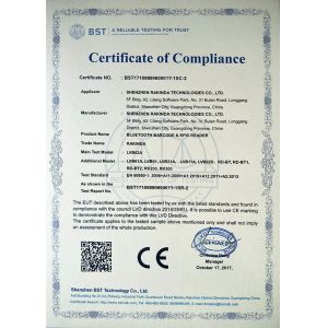 Shenzhen Rakinda Technology Development Co., Ltd. Certifications