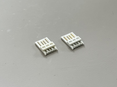 USB 2.0 AM Male Wire Solder Connector 5U Gold-Plated Terminal for Power & Data Transmission Cable Assembly