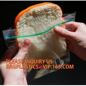 Buy cheap Color box packing 50 count custom LDPE clear reclosable plastic k bag, zipper bag with red line on the top, bageas from wholesalers