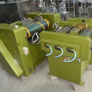 Buy cheap Automatic Lipstick Production Line Lipgloss Three Roller Grinder from wholesalers