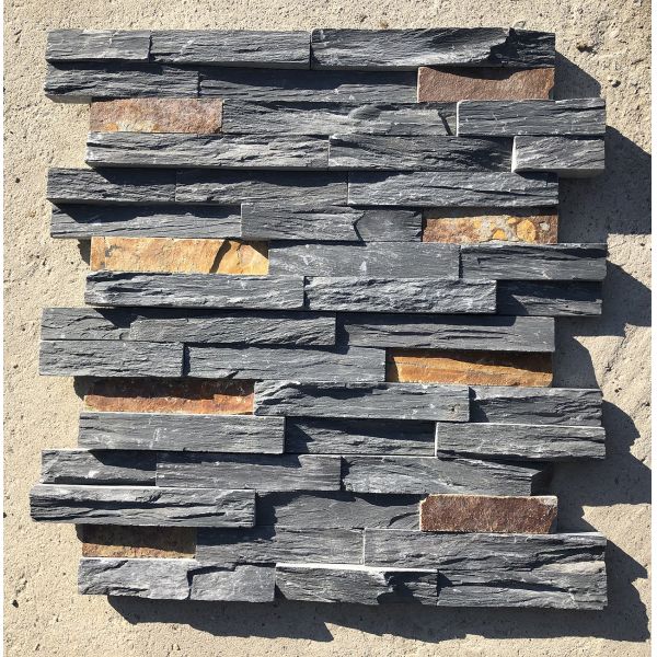 Quality 60x15cm Split Natural Stone Cladding , Stone Veneer Wall Panels for sale