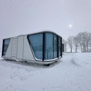 Buy cheap Custiomized Space Capsule House Hotel With Aluminum Plate Wall from wholesalers