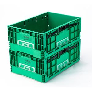 Buy cheap Customized Logo Plastic Storage Box Container Folding Stackable Crate for Tool Storage product