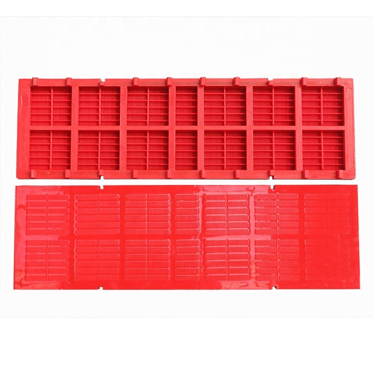 Red Dewatering Polyurethane Screen Mesh For Concentrate Dewatering
