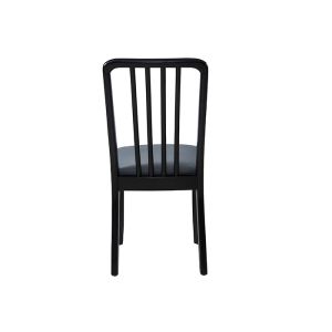 Buy cheap Library Leather Grey Upholstered Dining Chairs With Oak Legs from wholesalers