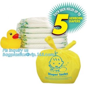 Nappy Sacks, Biodegradable Compostable Scented High Quality HDPE Plastic Baby