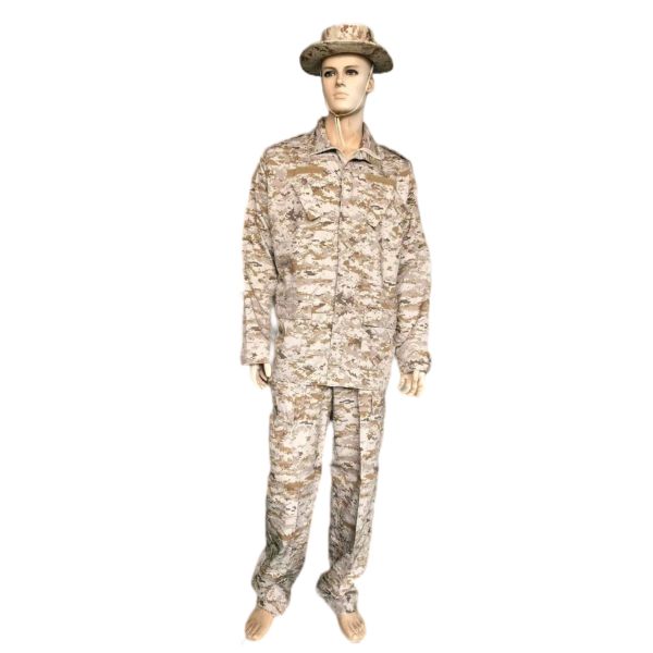 Quality 50 / 50 Nylon Cotton Fabric ACU Military Uniform Set For Saudi Army 200gsm for sale