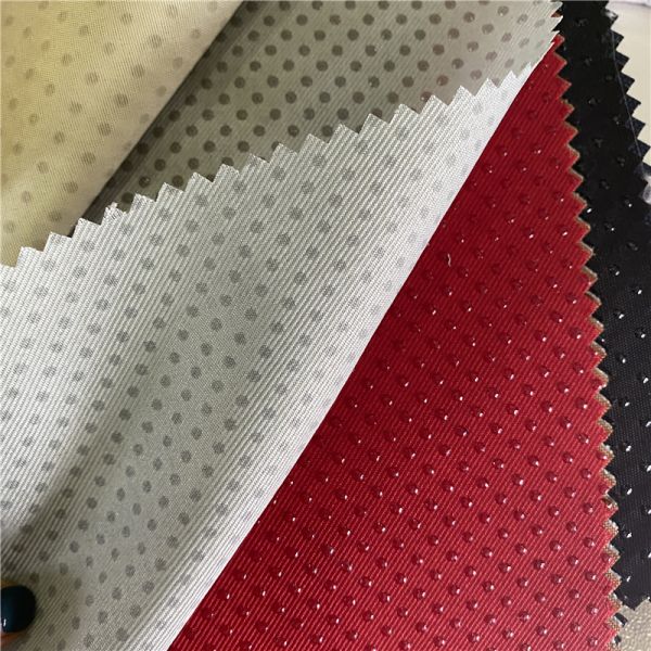 150gsm Thickness Polyester Twill Silicone Dot Coated Fabric for Baby Shoes and Pets Bed