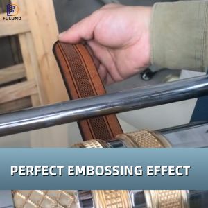 Long Strip Leather Belt Embossing Machine With Automatic Feeding System