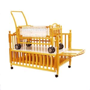 Buy cheap Adjustable Wooden Baby Cot Bed Cribs with Small Cradle Inside product