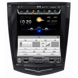 Ouchuangbo car audio gps stereo vertical screen Tesla style for Cadillac SRX ATS