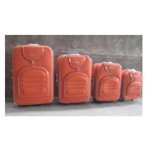 Bright Color Soft Eva 8 Wheel Luggage Set , Iron Trolley Travel Suitcase With