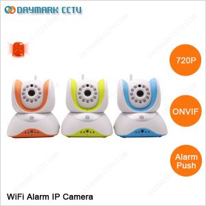 Linkage alarm push notification 720p wifi pir ip camera home guard alarm system