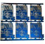 Buy cheap 4 Layer Printed MultiLayer Circuit Board Blue Solder Mask 18um PTH Thick from wholesalers