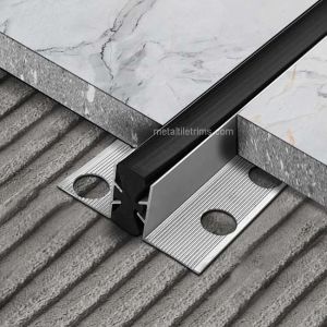 Buy cheap Black Rubber Insert Expansion Joint Profile Aluminum 6063 Material from wholesalers