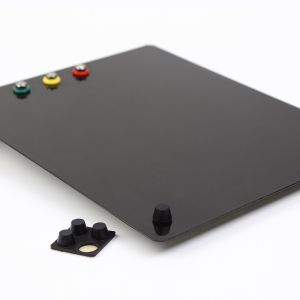 Laboratory Equipment Soldering Breadboard ABS Plastic Black Alum Plate