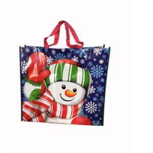 Buy cheap Customized PP Woven Grocery Tote Bag With Eco Friendly Inks from wholesalers
