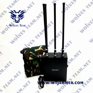 200m DC24V Backpack Signal Jammer Manpack GSM 4G 5G 120 Watt 1880MHz