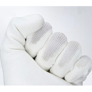 Buy cheap 24cm 22g Polyurethane Palm Coated Nylon Work Gloves White Color from wholesalers