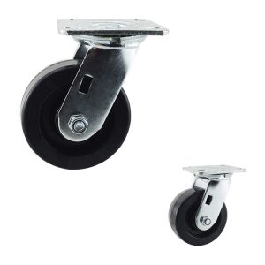 Buy cheap Black Heat Resistant swivel Oven Trolley 5 Inch Replacement Caster Wheels from wholesalers