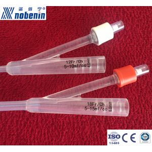 Buy cheap 100% Medical Silicone Urethral Catheter Two Way Surgical Urination Smooth from wholesalers