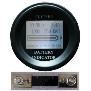 Buy cheap 100V200A Round Coulometer lithium LiFePO4 battery real capacity LCD electric from wholesalers