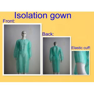 Buy cheap Hospital Disposable Medical Gowns SMS PP Material With Round Neck product