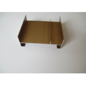 Buy cheap Golden Anodized Aluminium Track Extrusions Mill Finish OHSAS ISO9001 Certification from wholesalers